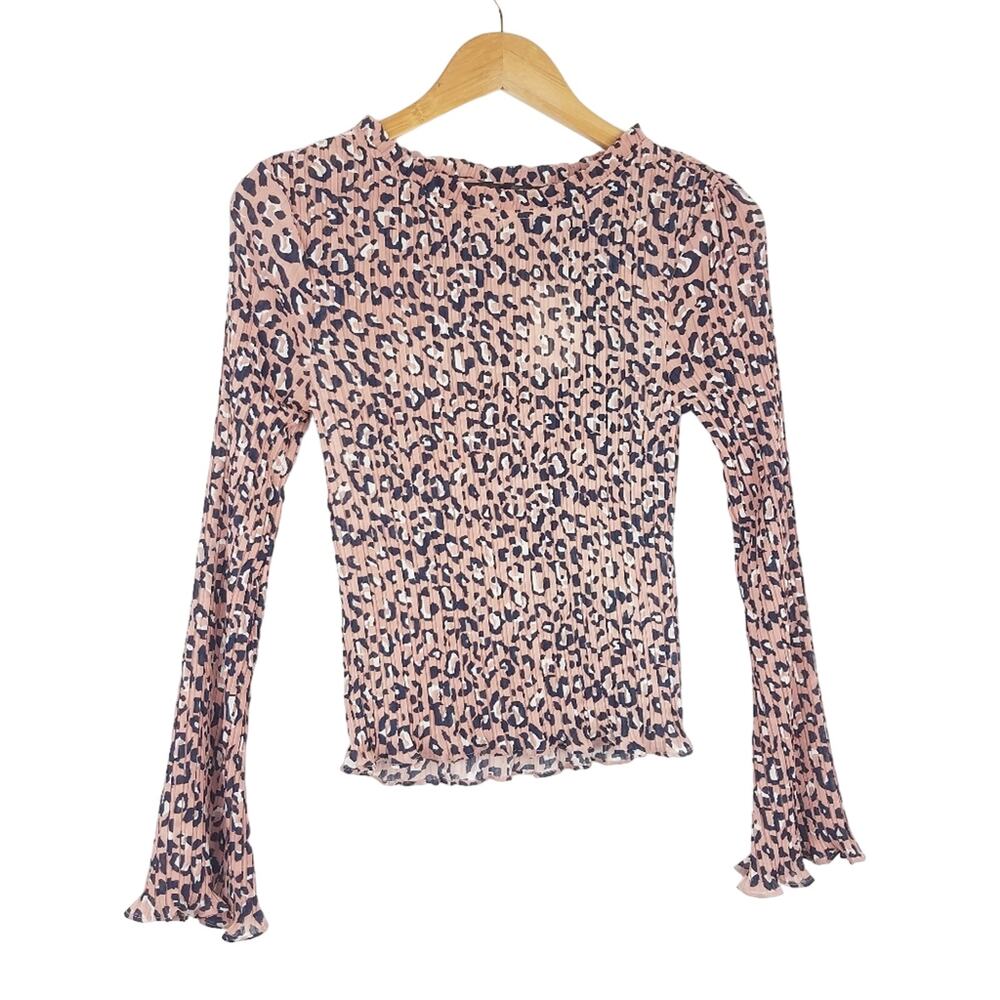 Code Mode | Long Sleeve Animal Print Ribbed